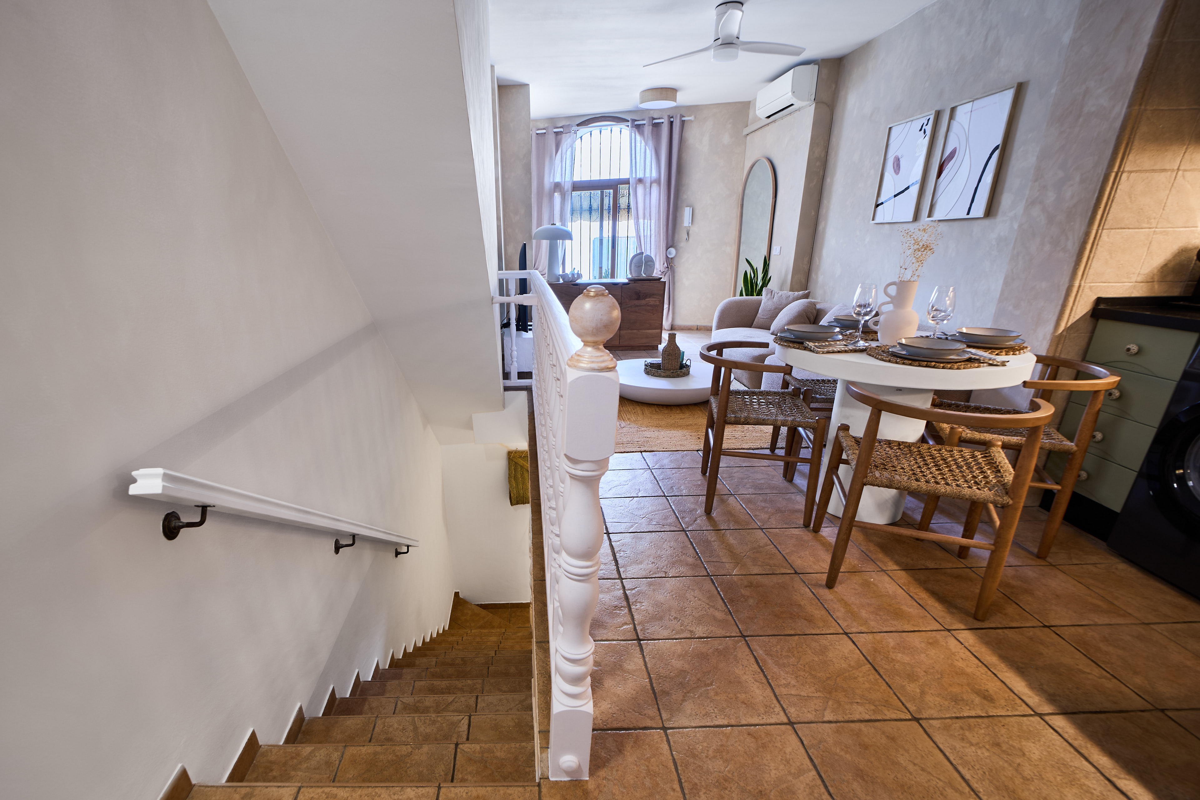 Warm living space at Casa Wanda