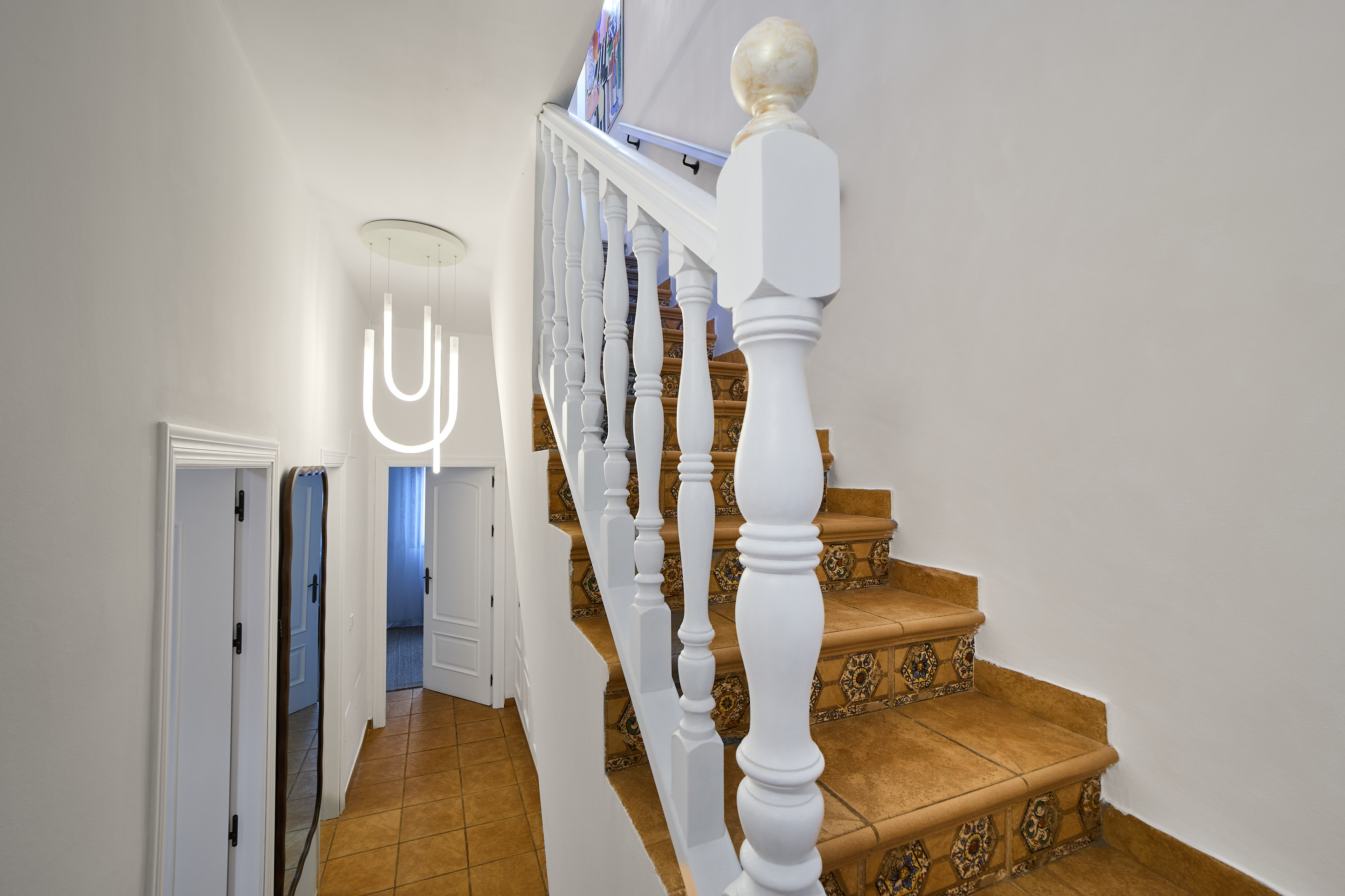 Traditional stairway at Casa Wanda