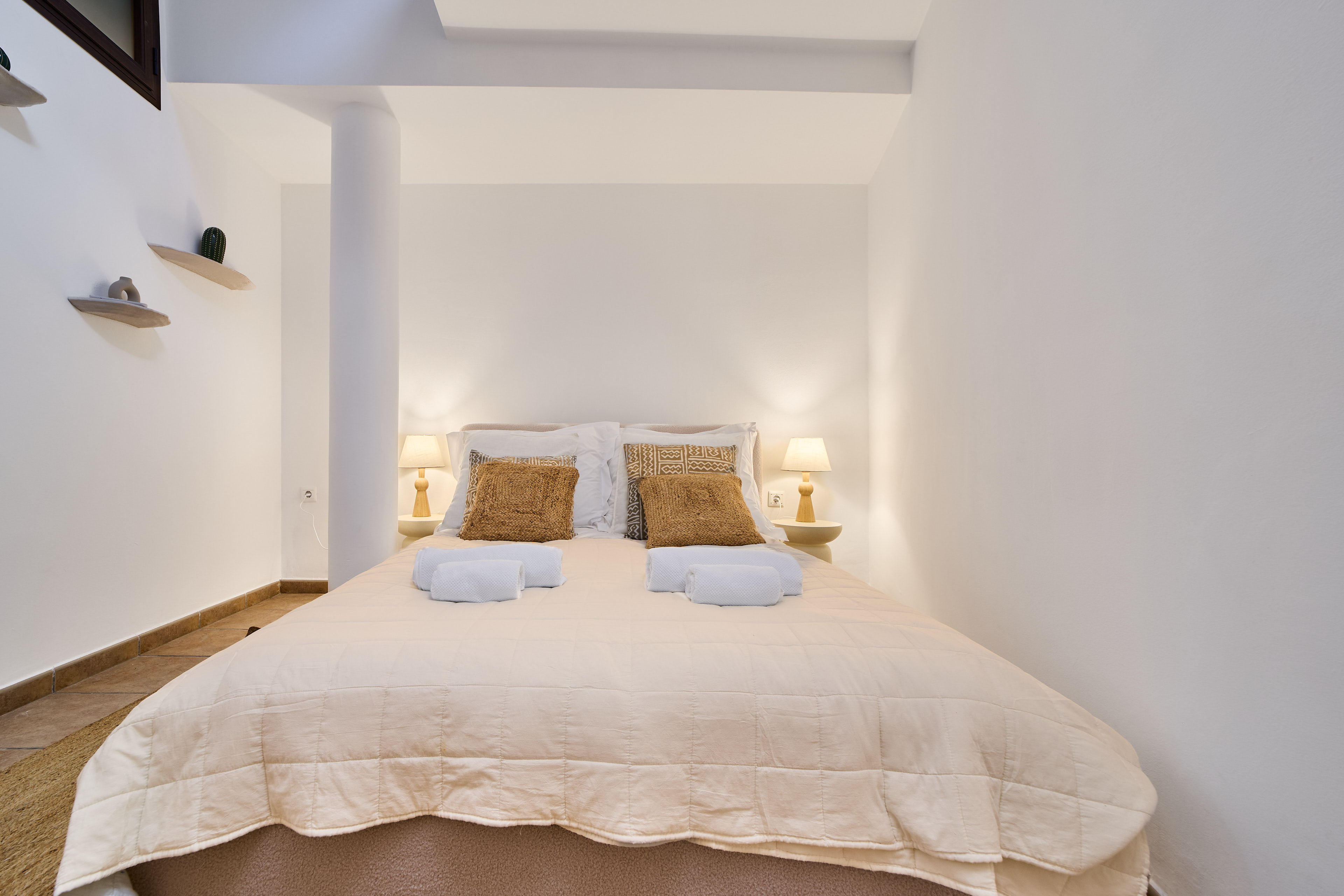 Calm bedroom at Casa Wanda