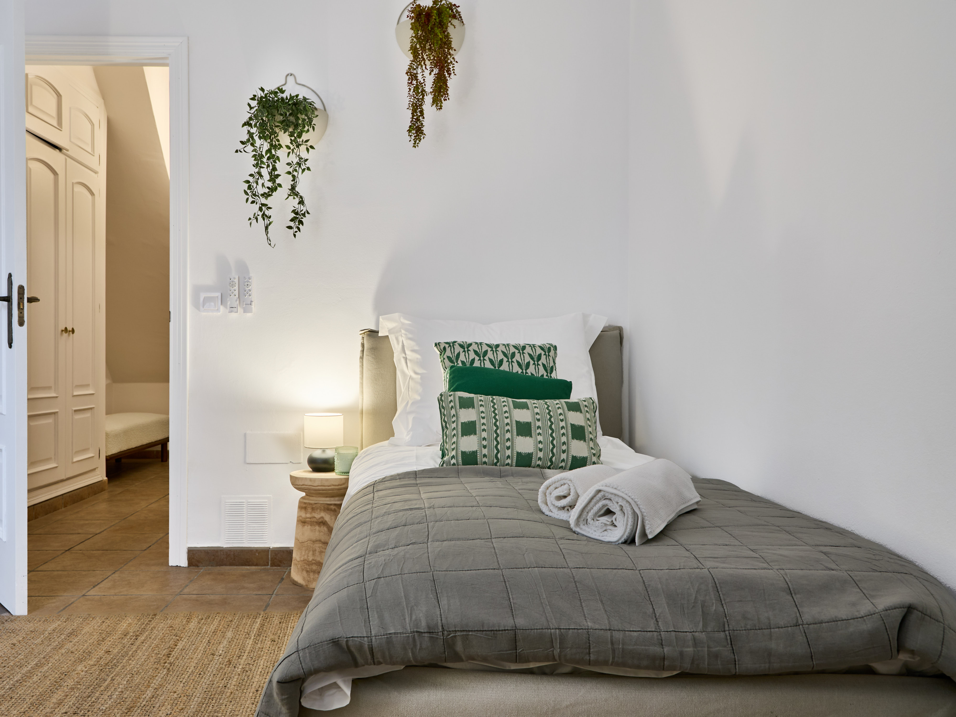 Calm bedroom at Casa Wanda