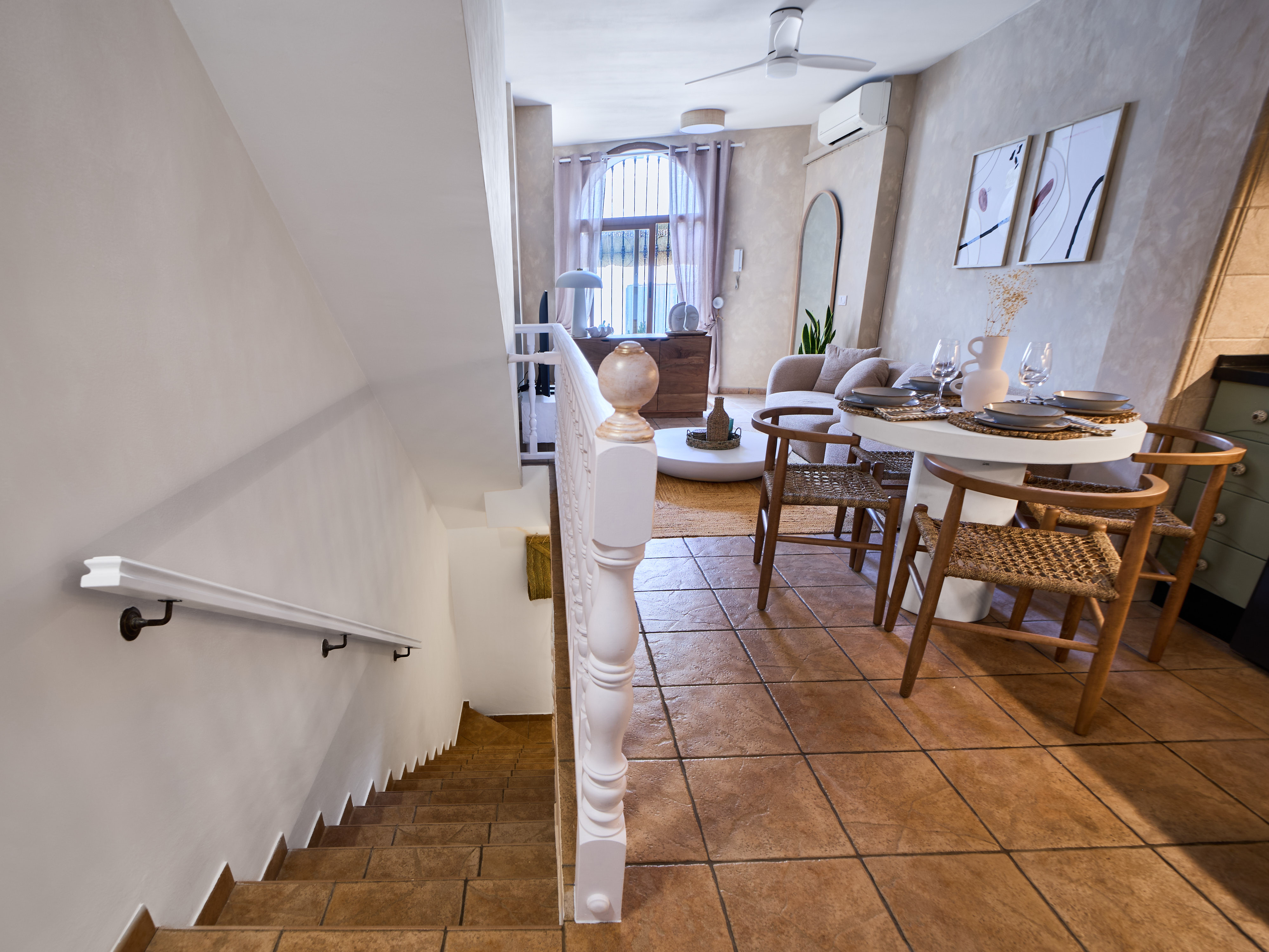 Warm living space at Casa Wanda